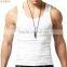 Wholesale Custom Fitness Black Cotton Plain Gym Signlet