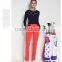 The latest design of high quality boutique wholesale ladies golf apparel golf pants