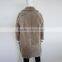 Myfur Genuine Sheep Shearing Fur Coat Pocket Cool-Chic Lady Winter Coat