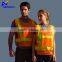 Hi viz led warning safety yellow reflective vest