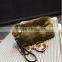 Wholesale Fashion Women Sheep Fur Tote Bags / Genuine White Lamb Fur Handbag