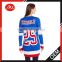 Women's Kris Kringle Tunic Hockey Jersey Ugly loose Christmas Sweater
