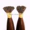 Black Rose 0.5g 1g Fusion Keratin Prebonded Human Hair Flat Nail Stick U/I Tip Hair Extensions