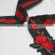 Fashion Embroidery Rose Bee Pearl Pendant Women Girls Strip Scarf Choker Necklace Jewelry