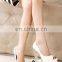 China golden supplier green and white princess sexy crystal light mouth high-heeled wedding shoes