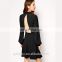 Alibaba express dressses women high neck cut out back dress