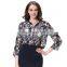 Ladies formal skirt and blouse Models short sleeve blouse Latest printed blouse designs