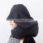 Travel Hoodie Neck Pillows With Cap U-shape Pillow for Napping