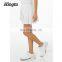 White color polyester spandex sports pleated skirts tennis wear