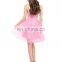 Grace Karin Newest Nice Design Girls Bling Bling Beaded Short Pink Prom Dress CL6151-2#