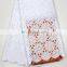 2017 Nigerian Top Selling Products Best Quality Laser Cutting Jacquard Fabric Lace Fabric With Beaded