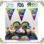 Theme Cartoon Party Tableware Cup Straw Plate Napkins Candy Box Banner Flags Kid's Birthday Party Decorations Supplies