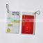 Clear PVC card holder with customized logo for promotion