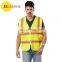 new design reflex yellow pocket safety vest working clothes