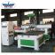 wood kitchen cabinet door making three process CNC router 1325 automatic tool changing CNC router with three spindle