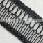 Top hot design fashion black PU braided strap trim