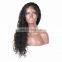 Qingdao Factory 100% brazilian human virgin 9A grade full lace wig in water wave no chemical process hair