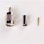 TNC Male Plug Crimp Rg58, Rg142, Rg400, LMR195 Straight Nickel Plated RF Coaxial Cable Connector
