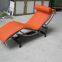 Vintage Original Le Corbusier Cassina LC4 Chaise Lounge Chair Black Leather