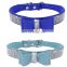 Hot Drilling Butterfly Knot Pet Collar Comffortable Leash Training Dog Rope Pet Neck Chain Pet Supplies