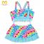 New Summer Baby Children Boutique Bathing Suits Colorful Love Shape Blue Swimsuit Adorable Girls Attractive Bikini in Swimwear.
