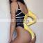 Geometric Print One Piece Swimsuit Female Single Shoulder Bikini 2020 Bathing Suits Swimwear Women Bodycon Bodysuit monokini New