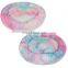 HQP-JJ012 HongQiang Manufacturer wholesale soft plush colorful warm pet dog rainbow bed