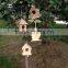 Different sizes natural solid wood bird houses, customized houses for bird wood