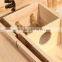 Custom logo and printing color hinge lid wooden wine box with handle accept OEM