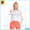 China factory dry fit shirt for women high quality custom shirt white open collar check shirt