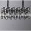 Modern fashion simple luxury K9 clear Crystal Ceiling Lighting Chandelier