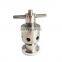Sanitary SS304 1.5"(OD50.5mm) 0.5-5 bar Tri-Clamp Adjustable Pressure Relief Safety Valve