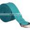 100% cotton and Multi-color with metallic adjuster buckle yoga belt