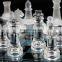 Extremely Beautiful 25 * 25cm Frosted Glass Chess Adult Game Entertainment Glass Crystal Chess Set