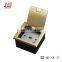 JS-DC120 Brush Stainless Box Multi-Media Floor Socket Boxes