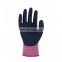 Hot selling  18G high elastic liner with black micro foam nitrile coating Gloves work safety garden glove