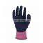 Hot selling  18G high elastic liner with black micro foam nitrile coating Gloves work safety garden glove