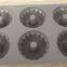 Baking tools Baking tin Non-stick 6 round hollow cake mold Baking doughnut mold Small bread non-stick baking tray Cookie baking mold