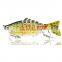 Hot sell 10cm/16g 3D printing  jointed swimbait lifelike  section fishing lure hard bait