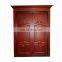 China top carved solid wooden front doors teak wood main double door designs