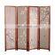 4 Panel wood room divider screen