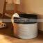 Cost Effective Cotton Rope Wholesale Portable Storage Woven Foldable Laundry Basket