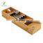 Bamboo Cutlery Tray Drawer Store Bamboo Compact Cutlery Organiser