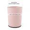 Home and office open top stainless steel tank 4L metal trash can without lid pink color paper basket bathroom trash can