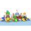 New Arrival Commercial Plastic Playground Equipment Kids Play 3 Slides and Swing Sets Playground Outdoor Playsets for Children