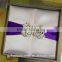 Factory Supply High Quality Silk Invitation Boxes With Pearl