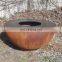 Patio Set Outdoor Round Outdoor Corten Barbecue Fire Pit Grill
