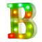 Drop Shipping Led channel letter logo sign large marquee numbers alphabet  Custom LED marquee light up letter Signs wall decor
