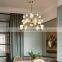 Italian Modern Creative Minimalist Pendant Light Gold Indoor Decorative Living Room Dining Bedroom Star Glass Chandelier