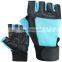 Fingerless Premium Leather Strengthen Training Bodybuilding Weight Lifting Gloves with Wrist Support